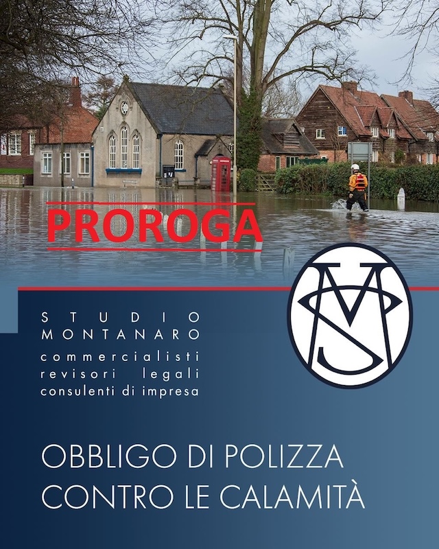 Polizze catastrofali - è arrivata la proroga!